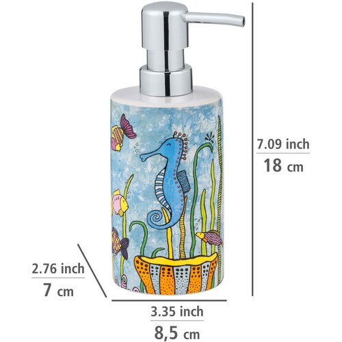 Wenko Keramický dávkovač mydla Ocean Rollin Art, 360 ml