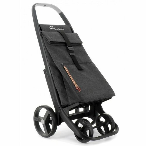 Rolser Nakupovalna vrečka na kolesih Clec TermoEco 8 Plus Carbon, črna