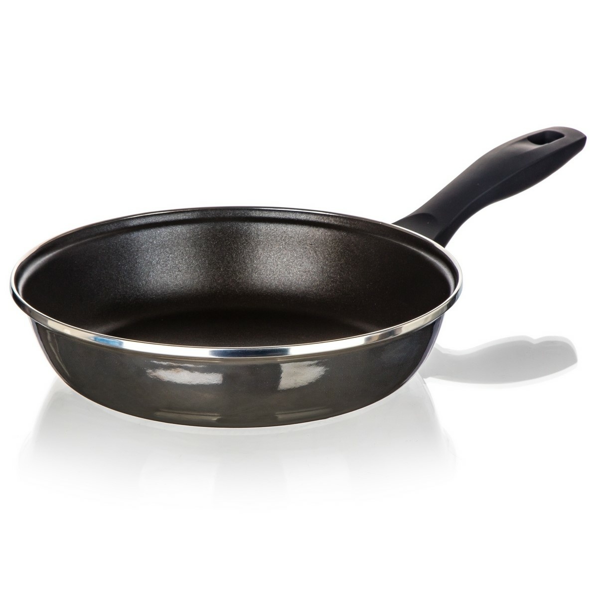 Banquet Pánev smaltovaná METALLIC Black 24 cm, s nepřilnavým povrchem, 24 cm - thumb (2)