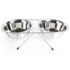Tommi Doppelnapf Edelstahl, 2 x 1,5 l