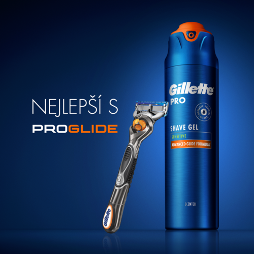 Gillette Gél na holenie Pro Sensitive 200 ml