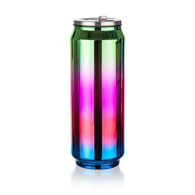 Termoska BE COOL 430 ml ,zeleno-rožnato-rdeče-modra