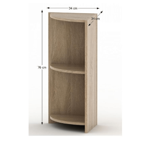 TEMPO ASISTENT 014 kotna knjižna omara, hrastSonoma