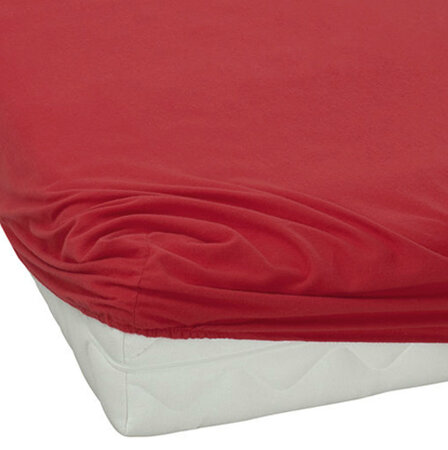 BedTex jersey prestieradlo červená, 180 x 200 cm