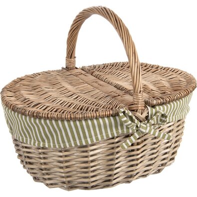 Orion Coș de picnic din răchită cu capac