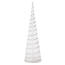 Świecąca dekoracja LED stożek 58 cm, srebrny