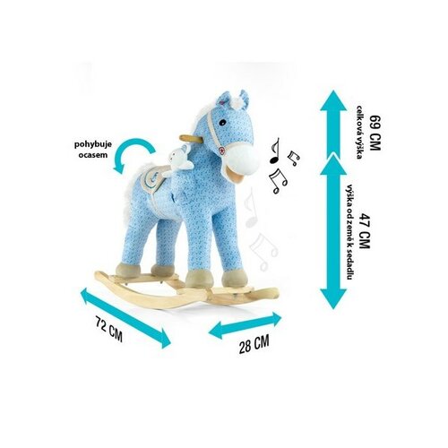 Konik na biegunach Milly Mally Pony z melodią,różowy