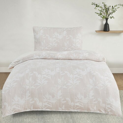 Lenjerie de pat din jacard Alabama bej, 140 x 200cm, 70 x 90 cm