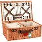 Picknickkorb für 4 Personen Braun, 54 x 34 x 20 cmbraun  ,