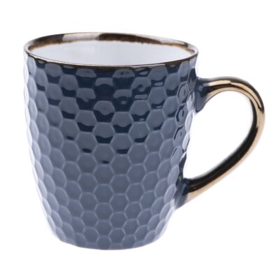 Keramični lonček Plástve, modra, 250 ml