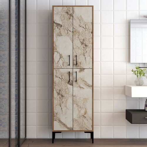 Berlin Walnut and White Marble szekrény