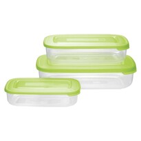 Tontarelli Набір пластикових контейнерів з  3 предметів, зелений