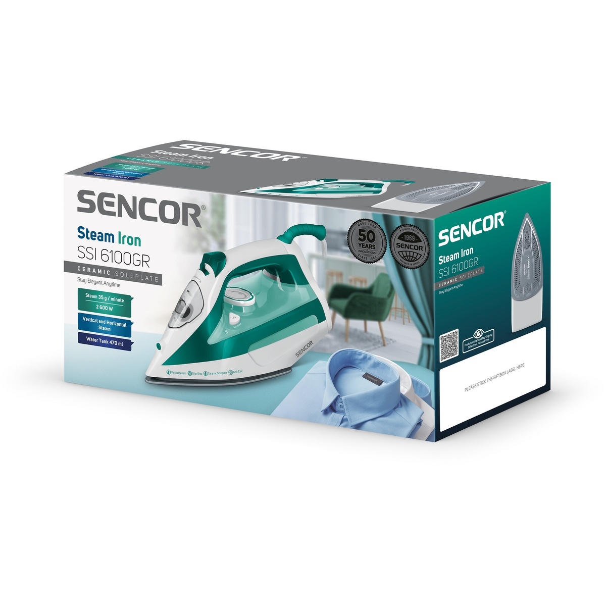 Sencor SSI 6100GR napařovací žehlička, zelená - thumb (13)