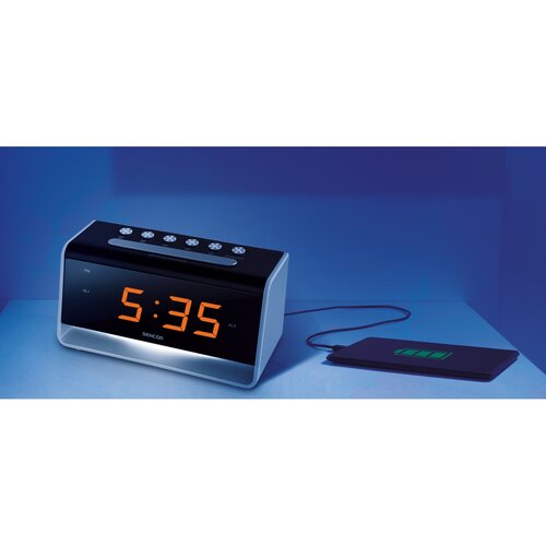 Sencor SDC 4400 Вт Годинник зі світлодіодним будильником, чорний