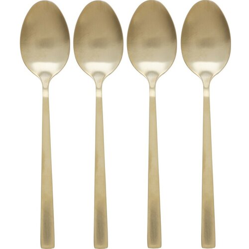 Set de lingurițe aurii EH 4 buc, 15 cm