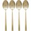 Set de lingurițe aurii EH 4 buc, 15 cm
