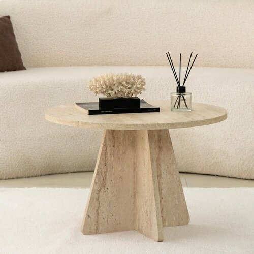 Konferenčna mizica Mushroom Travertine