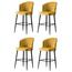 Set de scaune de bar Rubi Yellow, 4 buc.