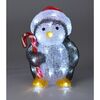 Świąteczna dekoracja LED Candy penguin, 24 cm