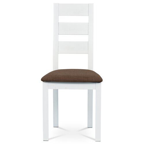 Scaun de masă din lemn masiv BC-2603 WT, alb