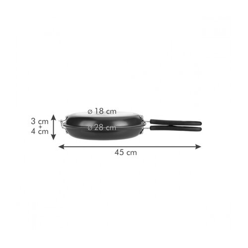 Tescoma PRESTO tigaie cu două fețe 26 cm, galben