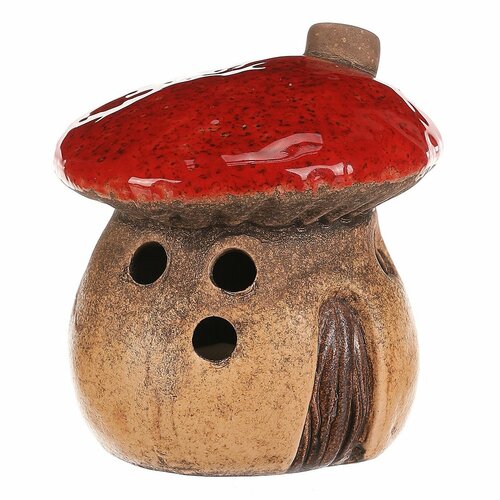 Svečnik Goba domek, 1 kos, 12 x 12 x 13 cm