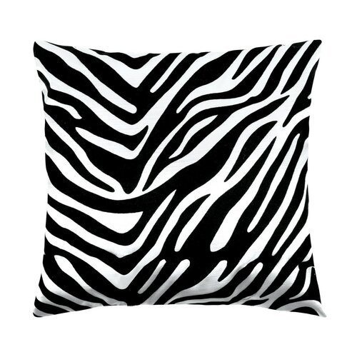 Vankúšik Leona zebra čierna, 45 x 45 cm