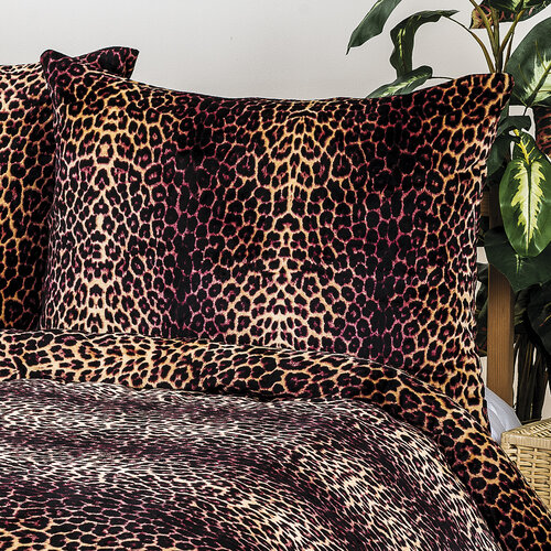 4home obliečky mikroflanel Leopard, 140 x 200 cm, 70 x 90 cm