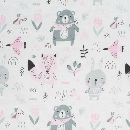 New Baby Otroška odeja iz Minky Medvedki roza, 80x 102 cm