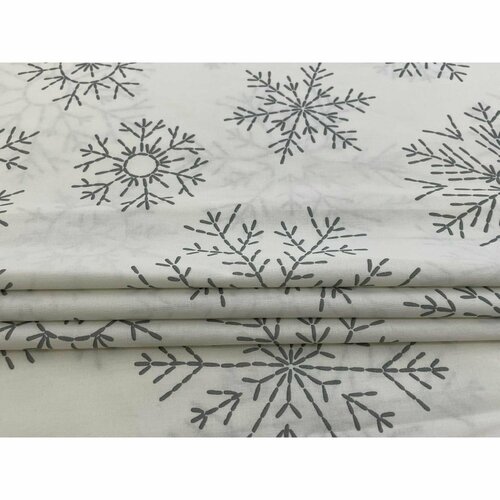 Karácsonyi pamut ágynemény Hópelyhek , 140 x 200 cm, 70 x 90 cm