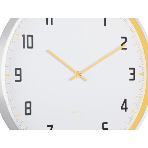 Karlsson 5969BY designové nástěnné hodiny žlutá, pr. 40 cm - thumb (1)