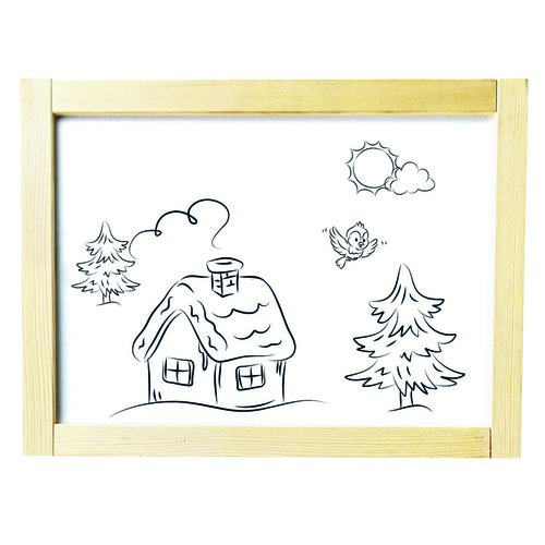 Bino Magnetische doppelseitige Tafel, 80 x 40 x 42 cm