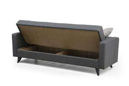 Rozkládací pohovka Polya 3 Dark Grey