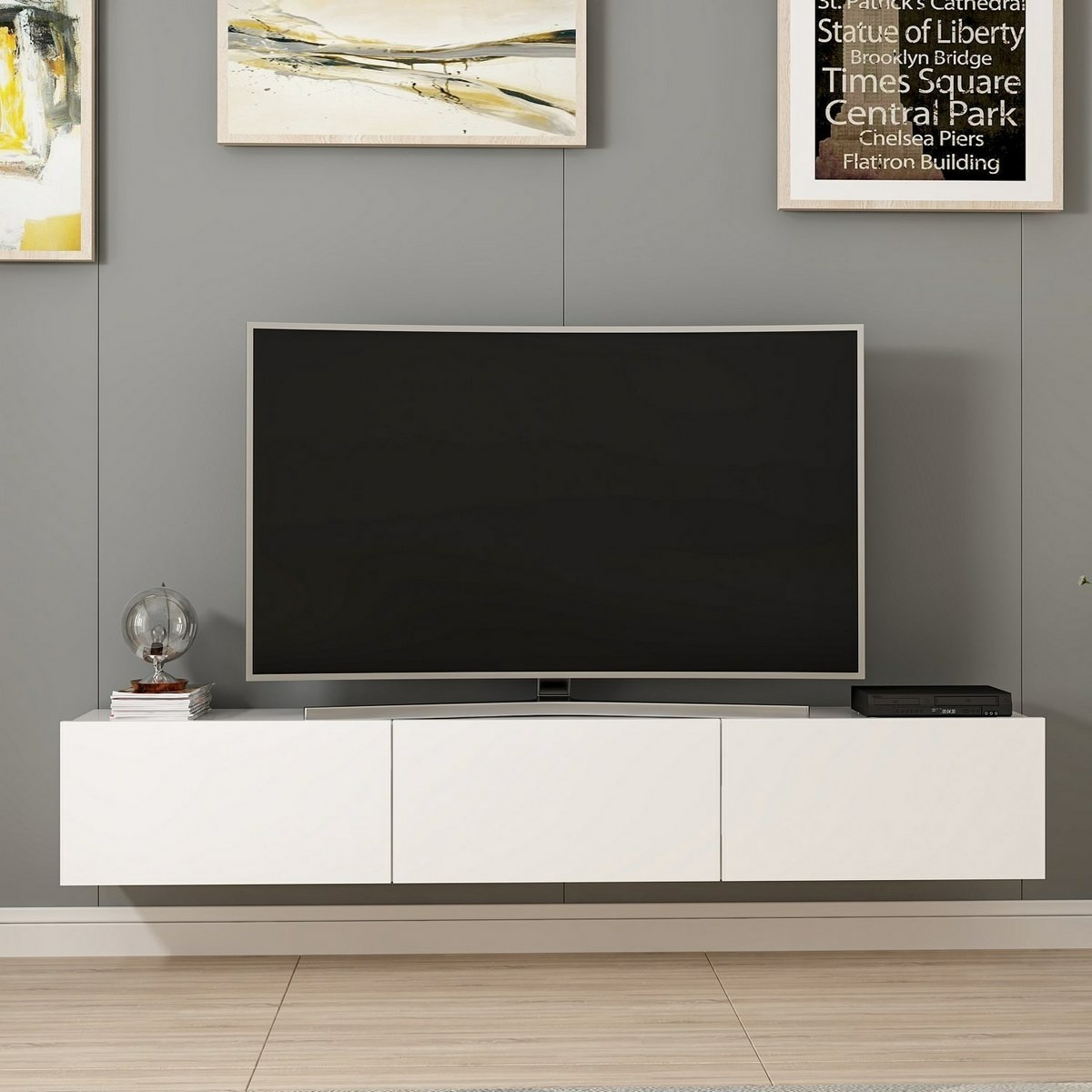 Televízny stolík Rigel White