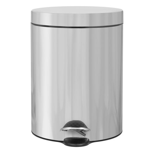 Alda Soft Close Freedom Fresh 5 l pedálosszemetes, rozsdamentes acél, fényes