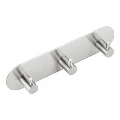 SAPHO 32203 triplu cu auto-fixare, rotund,lustruit, inox