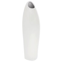 Керамічна ваза Tonja, білий, 11 x 35 x 9 см