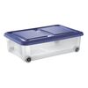 Tontarelli Cutie de depozitare cu capac Stockbox 28 l, albastru