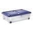 Tontarelli Cutie de depozitare cu capac Stockbox 28 l, albastru