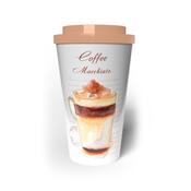 Cană de călătorie Banquet cu perete dublu COFFEE0,5 l , Cafea macchiato