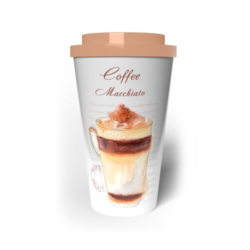 Banquet Potovalni lonček z dvojno steno COFFEE 0,5l , kava macchiato
