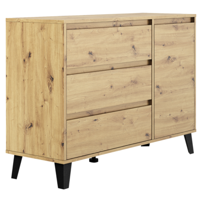 Komoda BOGAN 1D3S, dąb artisan