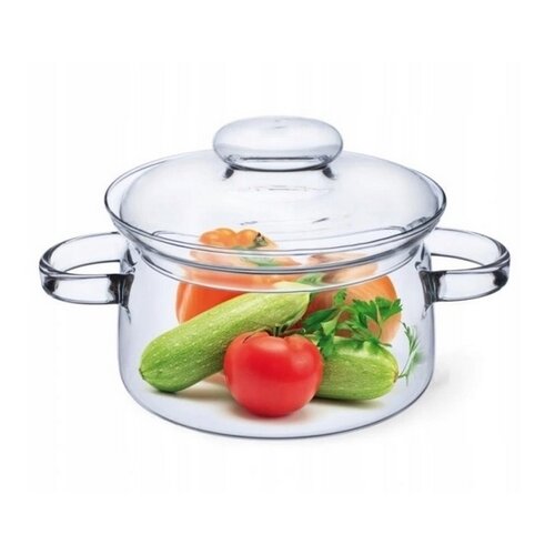 Oală de sticlă cu capac Simax 6063 Nyko 1,5 l