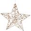 Świecąca gwiazda bożonarodzeniowa Gold Diamond, 30 cm, 20 LED, ciepły biały, timer