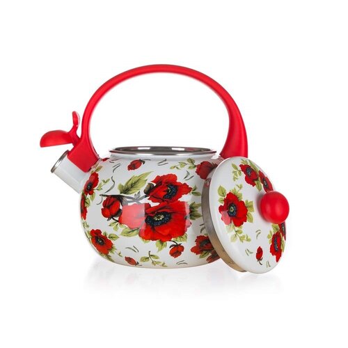 Banquet-Emaille-Teekanne Poppy, 2,2 lrot,