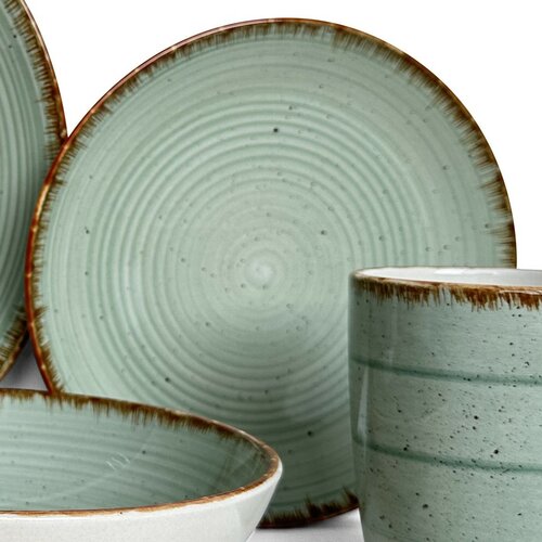 Banquet Zestaw obiadowy Spiral Green, 30 szt.