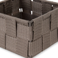 Compactor Úložný organizér do zásuvky S TEX, 12x 12 x 7 cm, hnedá