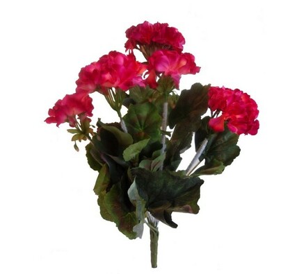 Sztuczny kwiat pelargonii ciemnoróżowa