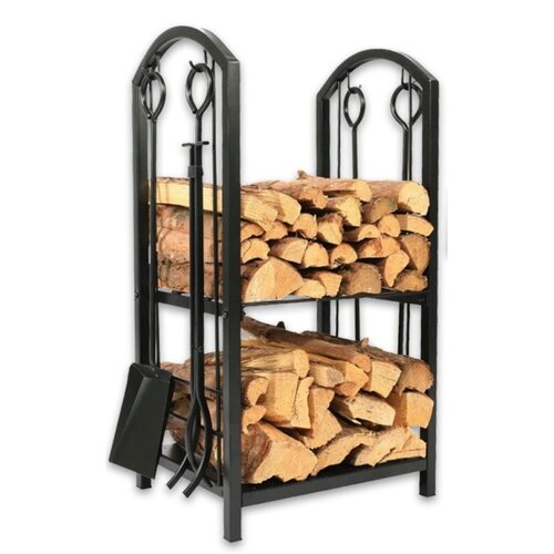 Aldotrade Fém kandallófa állvány szerszámokkal, 40 x 30 x 74 cm