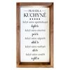 Bohemia Gifts Dekorativni slika - Kuhinja, 20 x 35cm